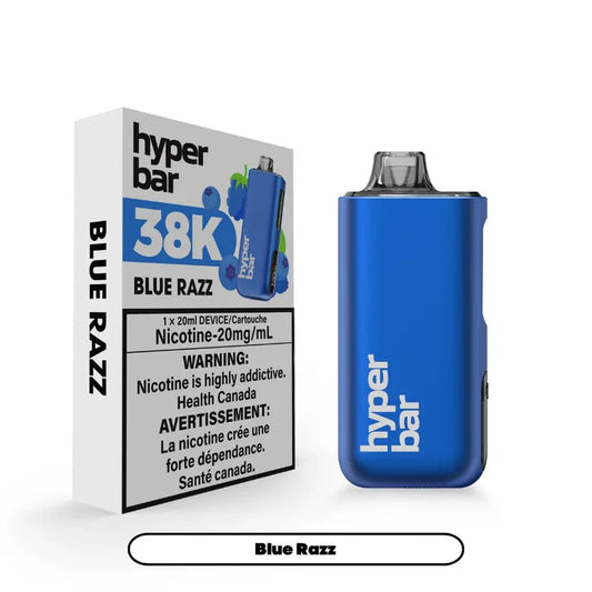 Hyperbar BE38000 - Blue Razz (Carton of 5)