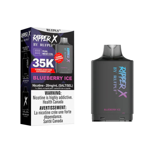 RufPuf Ripper X 35K - Blueberry Ice (Pack of 5)