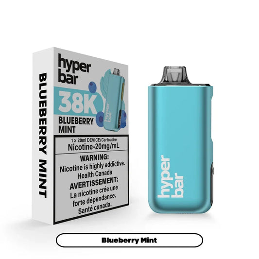 Hyperbar BE38000 - Blueberry Mint (Carton of 5)