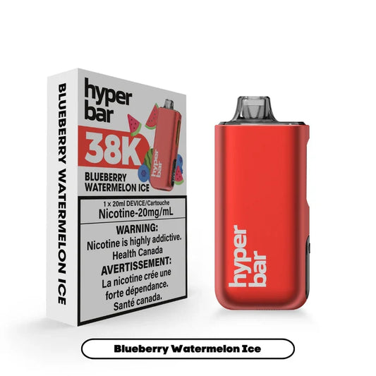 Hyperbar BE38000 - Blueberry Watermelon Ice (Carton of 5)