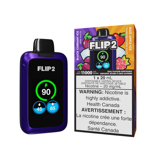 Flip 2 - Black Currant Ice and Razz Apple Ice (Carton of 5)