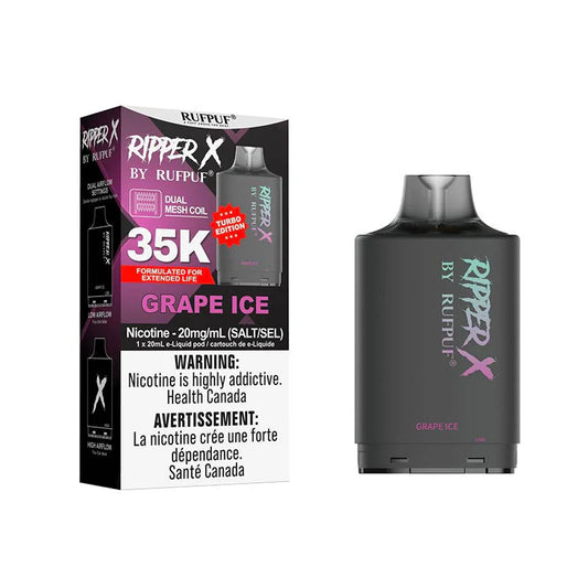 RufPuf Ripper X 35K - Grape Ice (Pack of 5)