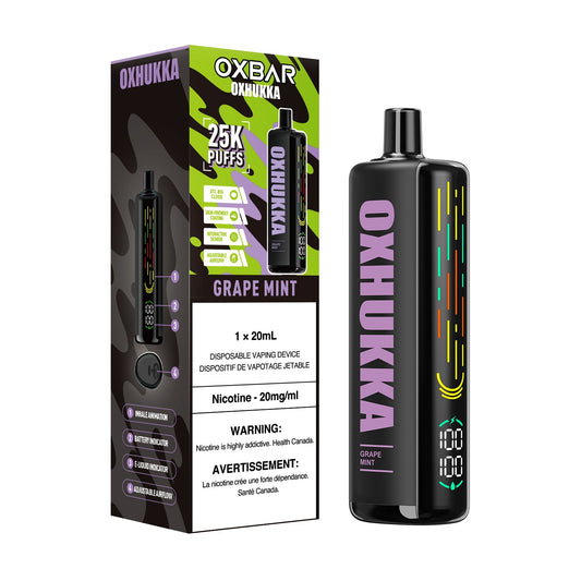 OXBAR Oxhukka - Grape Mint (Carton of 4)