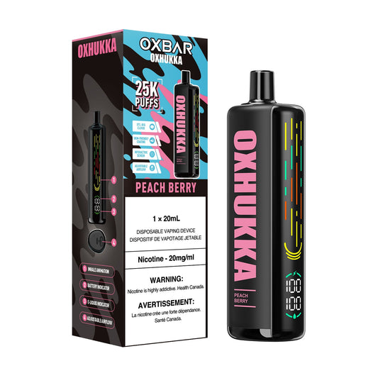 OXBAR Oxhukka - Peach Berry (Carton of 4)