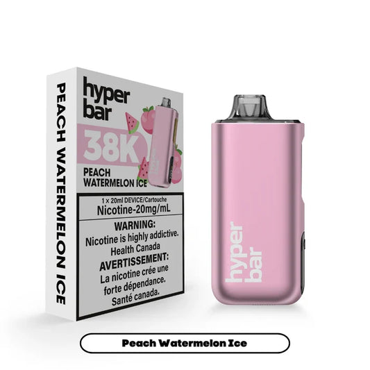 Hyperbar BE38000 - Peach Watermelon Ice (Carton of 5)