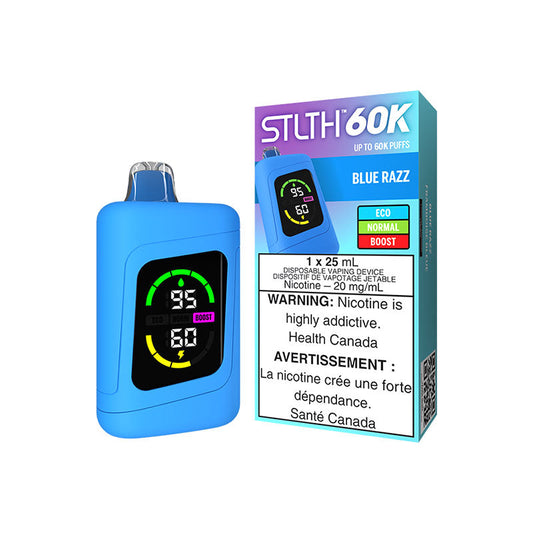 STLTH 60K - Blue Razz (Carton of 4)