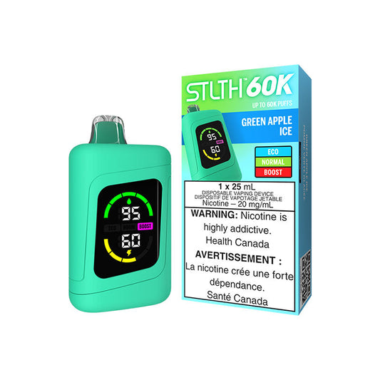 STLTH 60K - Green Apple Ice (Carton of 4)