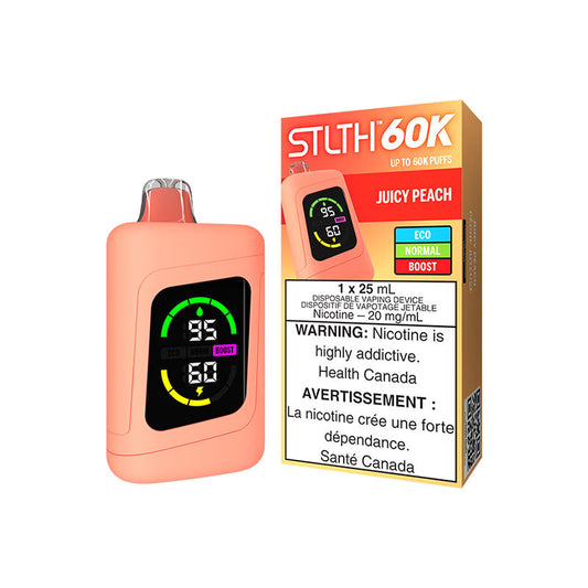 STLTH 60K - Juicy Peach (Carton of 4)