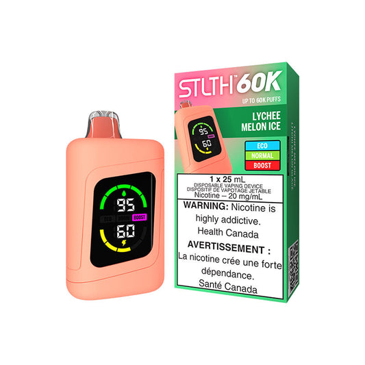 STLTH 60K - Lychee Melon Ice (Carton of 4)