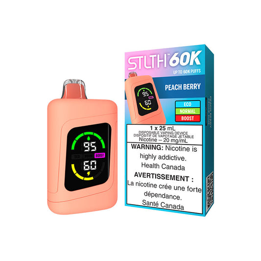 STLTH 60K - Peach Berry (Carton of 4)