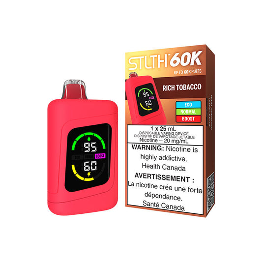 STLTH 60K - Rich Tobacco (Carton of 4)