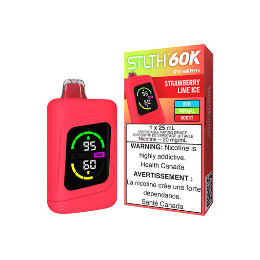 STLTH 60K - Strawberry Lime Ice (Carton of 4)