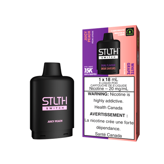 STLTH Switch - Juicy Peach and White Grape (Carton of 5)