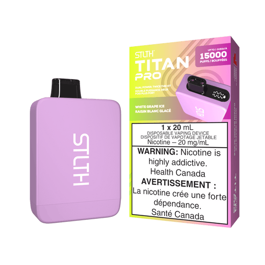 STLTH Titan Pro - White Grape Ice (Carton of 5)